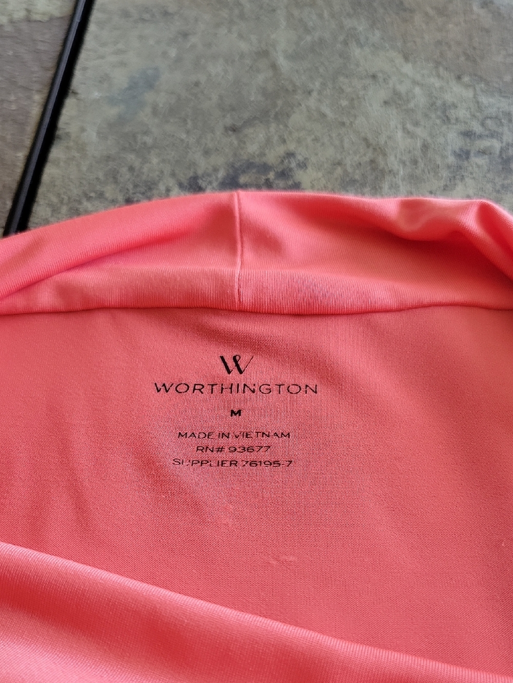 Worthington Sleeveless Top Medium Orange - Picture 7 of 8
